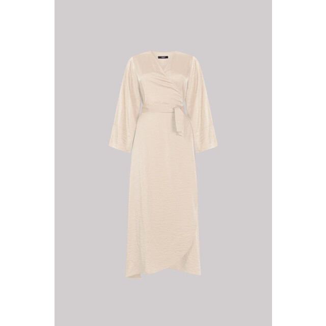 Jansen Amsterdam Sil jurk sq 567 wrap long sand SQ 567 large