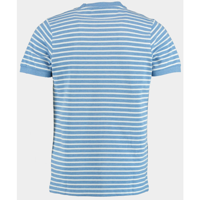 Scotland Blue T-shirt korte mouw isaac stripe t-shirt pique 25108is18sb/241 true blue 186931 large