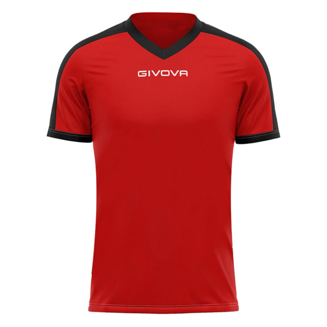 Givova Heren revolution interlock t-shirt UTMR536_blackred large