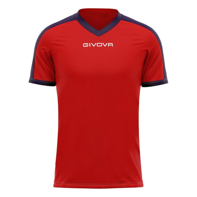 Givova Heren revolution interlock t-shirt UTMR536_rednavyblue large