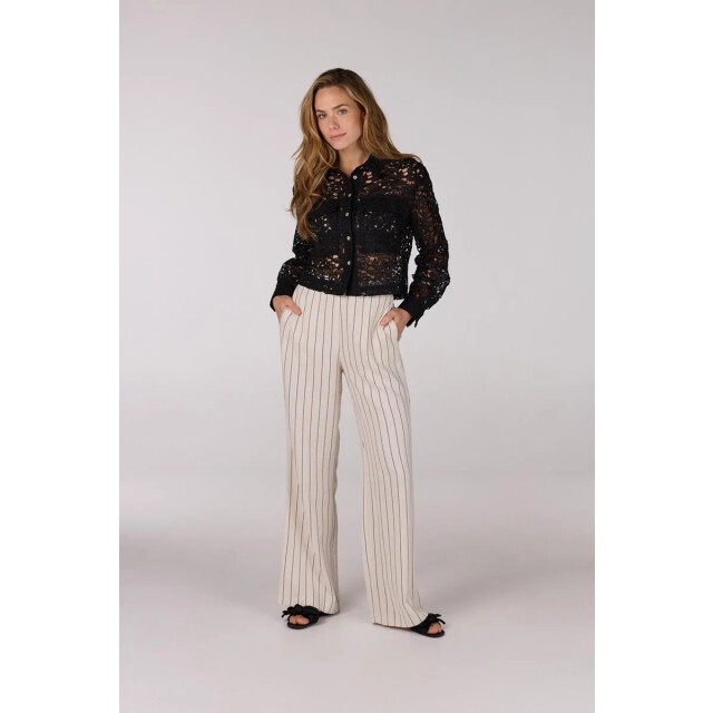 Jansen Amsterdam Fae jasje cl crochet long sleeve black FAE CL large