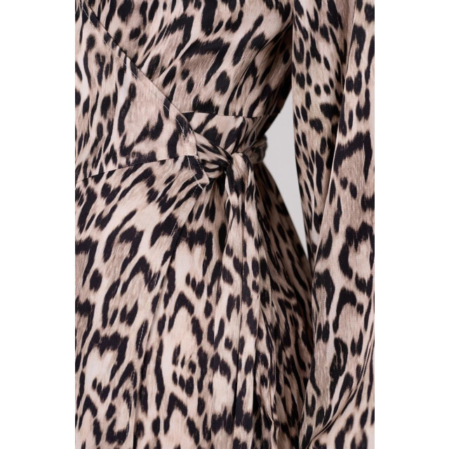 Jansen Amsterdam Rebecca jurk wa 564 wrap long sleeve sand WA 564 large