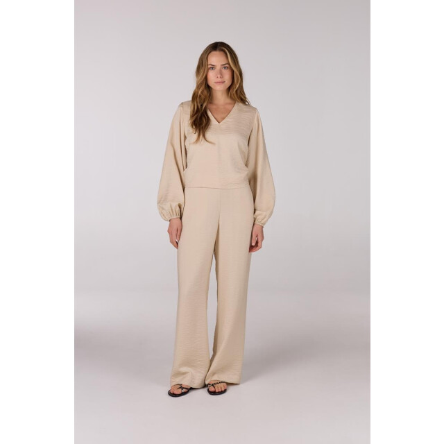 Jansen Amsterdam Sam top sq 168 wrap blouse sand SQ 168 large