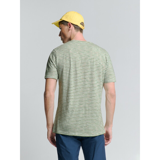 No Excess T shirt crewneck multi cloured melange stripes dessin 5339.29.0008 large