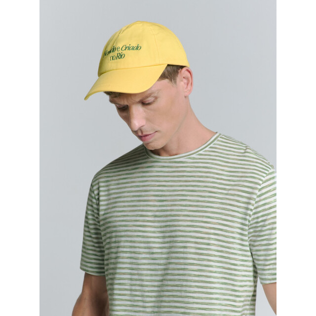 No Excess T shirt crewneck multi cloured melange stripes dessin 5339.29.0008 large