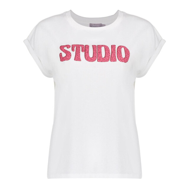 Geisha T-shirt studio off-white 4339.02.0013 large