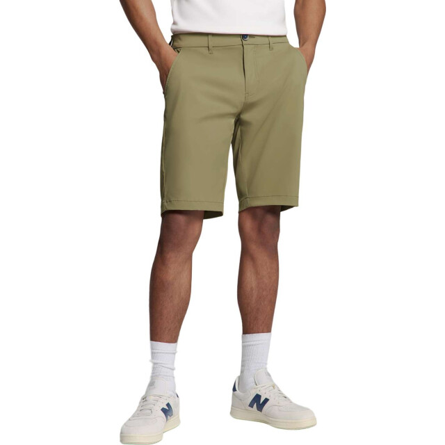 No Excess Short stretch chino travel twill mid army 278190302-167 large