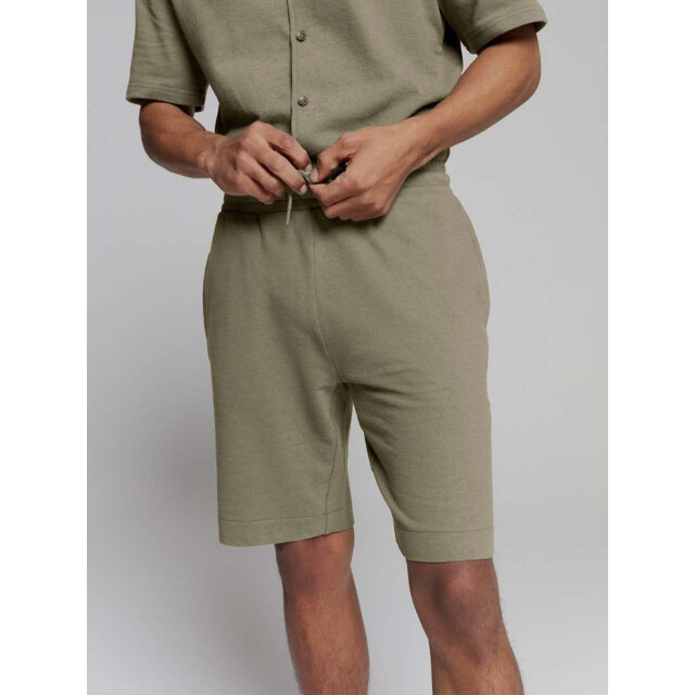 No Excess Short jersey solid terry dark moss 27740384-186 large