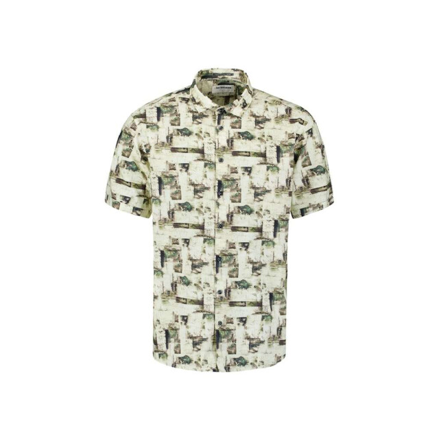 No Excess Shirt short sleeve allover printed green 27490310-050 large