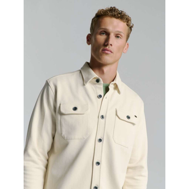 No Excess Overshirt button closure sweat chalk 27580103-017 large