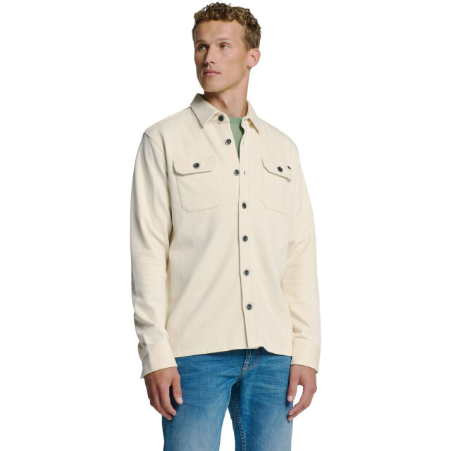 No Excess Overshirt button closure sweat chalk 27580103-017 large