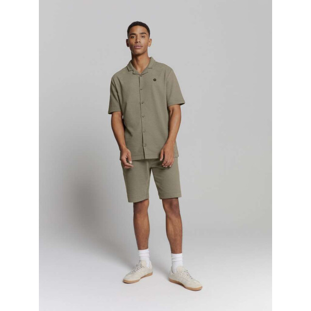 No Excess Short jersey solid terry dark moss 27740384-186 large