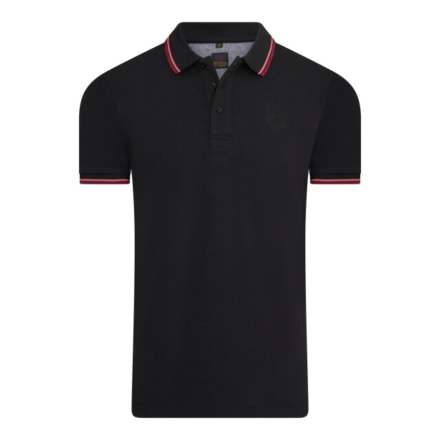 Mario Russo Tipped polo edward MR-EDWARD-BLK-3XL large