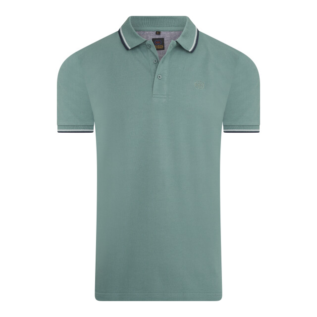 Mario Russo Tipped polo edward MR-EDWARD-GRN-4XL large