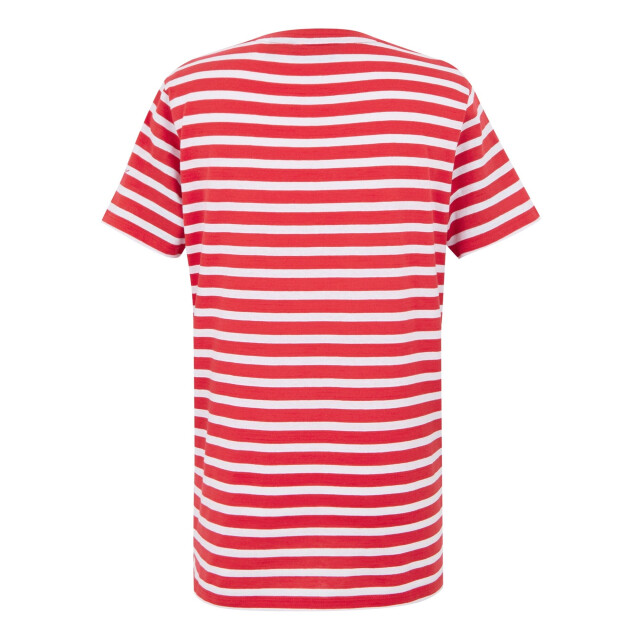 Regatta Dames bayletta gestreept t-shirt UTRG11457_highriskredwhite large