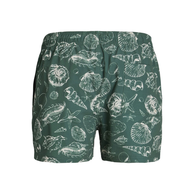 Jack & Jones Heren zwemshort jpstmaui mature schelpen print 12272943-Mallard Green large