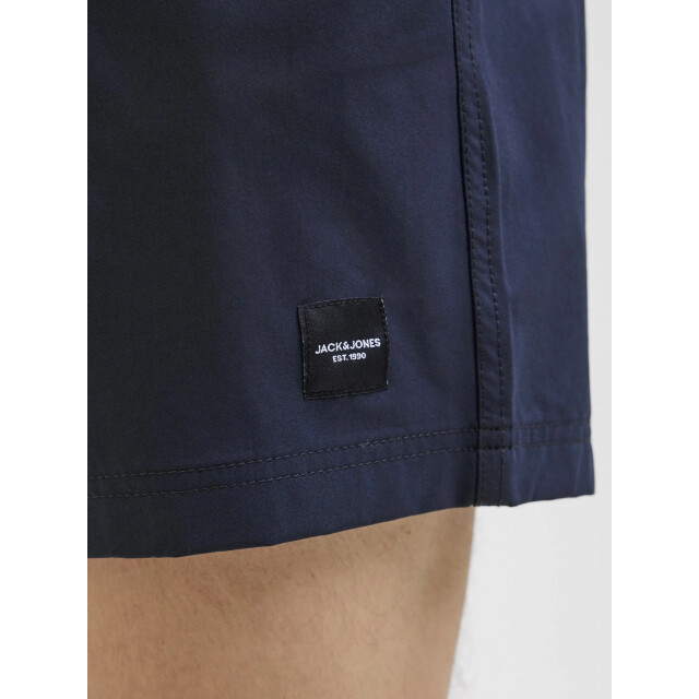 Jack & Jones Heren zwemshort jpstmaui neon dubbele waistband donkerblauw/lichtblauw 12272961-Navy Blazer large