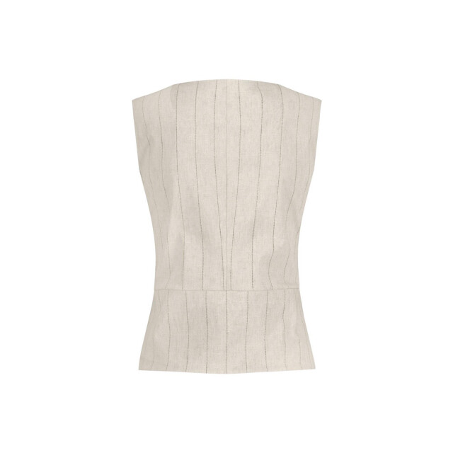 Studio Anneloes Rebekka pinstripe gilet zand dessin 4259.06.0005 large