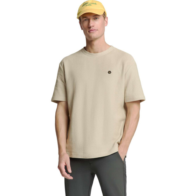 No Excess T-shirt crewneck solid relief jacqu sand 28320433-015 large