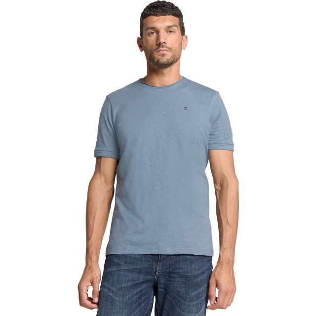 No Excess T-shirt crewneck slub washed blue 28360402SN-137 large