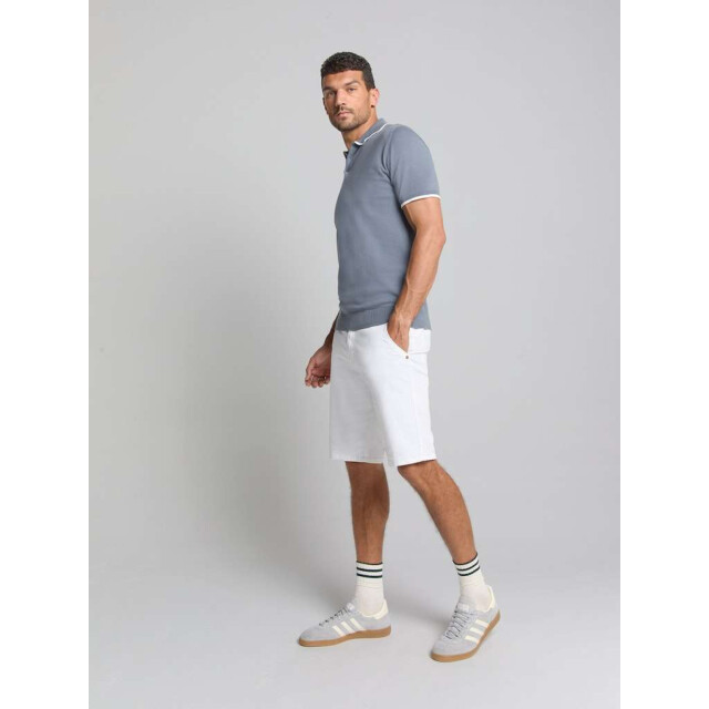 No Excess Short chino garment dyed twill stre white 288190406-010 large