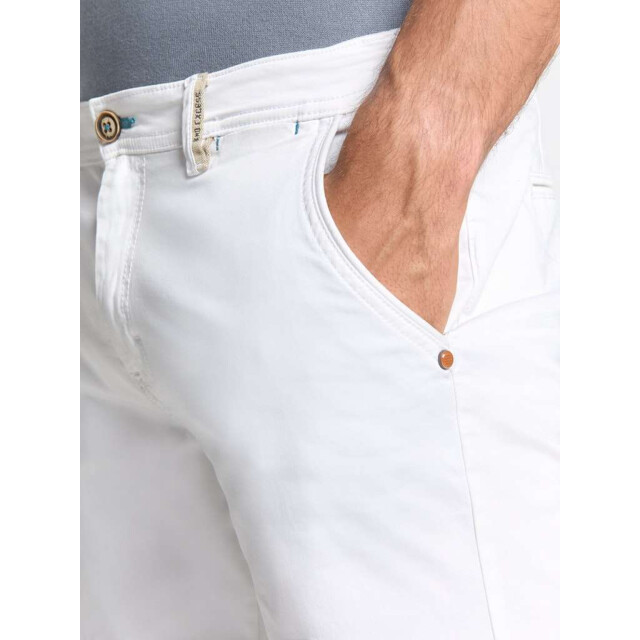 No Excess Short chino garment dyed twill stre white 288190406-010 large