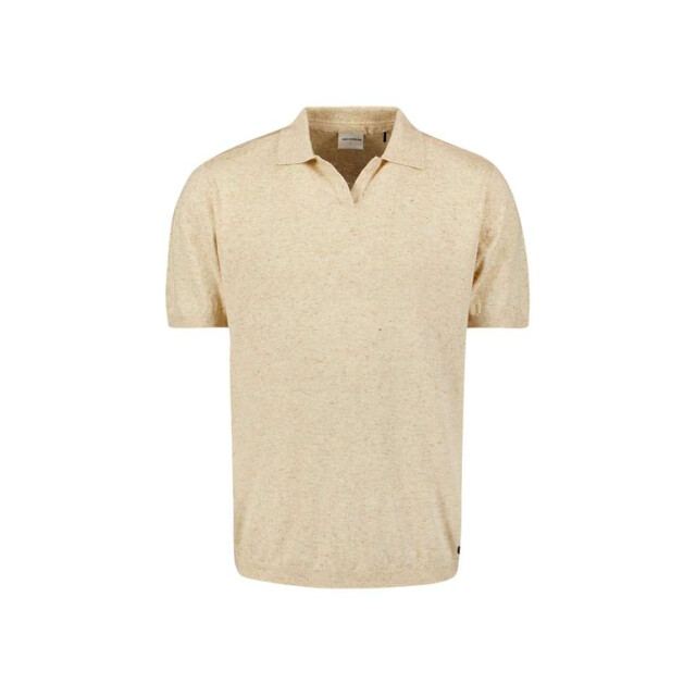 No Excess Pullover short sleeve polo v melang sand 28220453-015 large