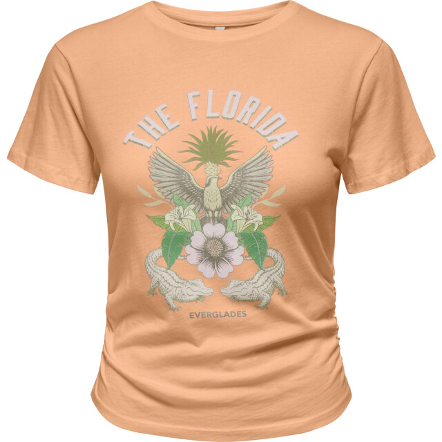 Only Onllucy life s/s summer top box jrs caramel cream/ 15346760-300440001 large