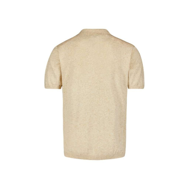 No Excess Pullover short sleeve polo v melang sand 28220453-015 large