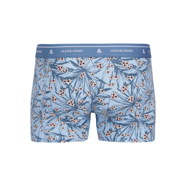 Jack & Jones Heren boxershorts trunks jaczach 3-pack gebloemde print/effen 12269357 large