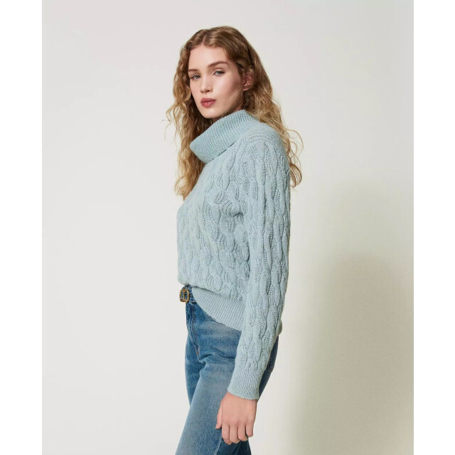 Twin-set Knitted sweater: maxi maglia 242LI3WCC large