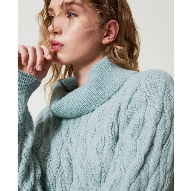 Twin-set Knitted sweater: maxi maglia 242LI3WCC large