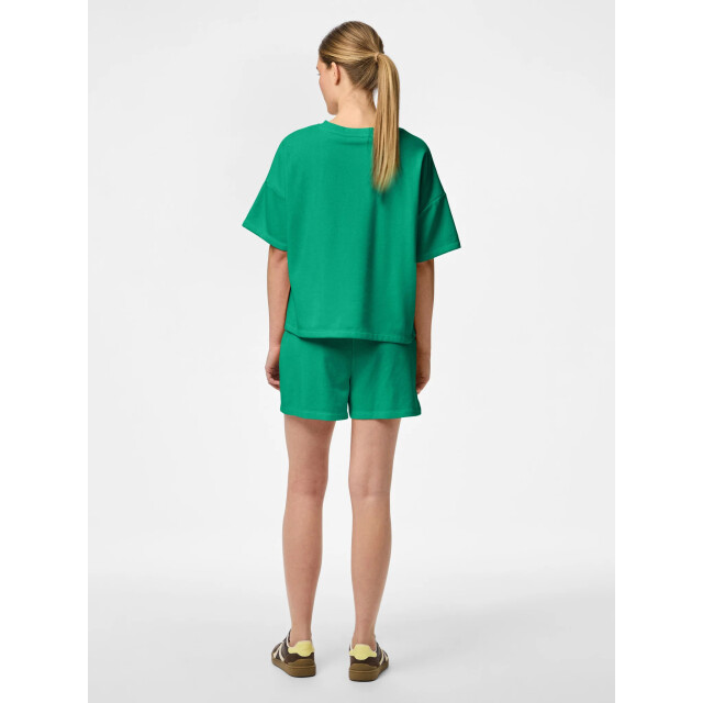 Pieces Dames t-shirt pcchilli sweatshirt ronde hals effen 17118870-Groen large