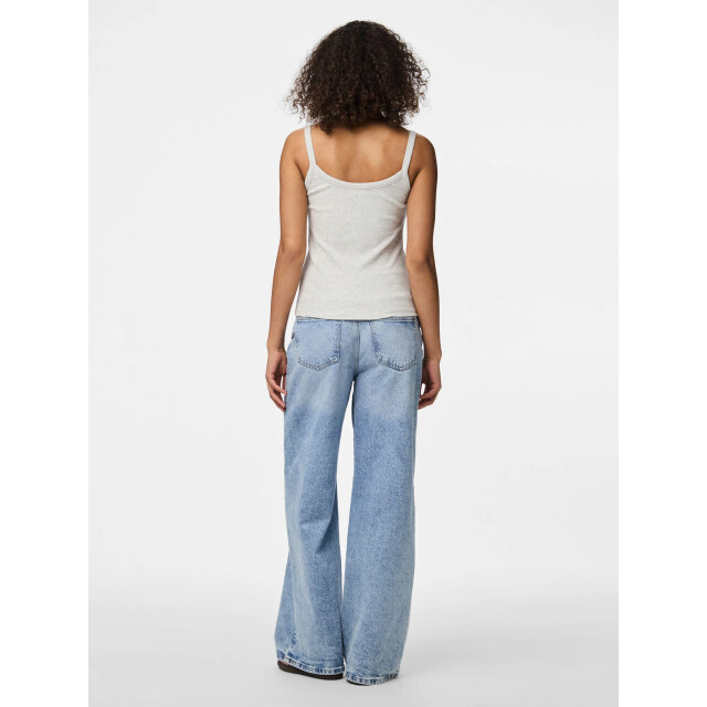 Pieces Dames hemd pcmay top met bandjes effen 17154482-Grijs large