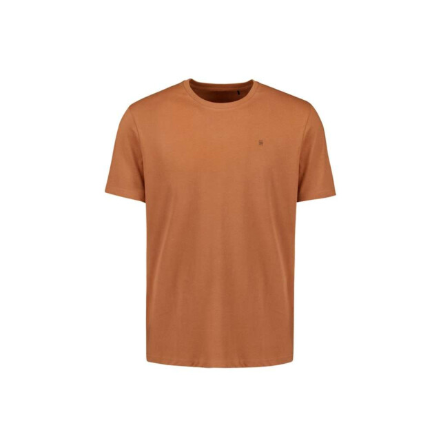 No Excess T-shirt crewneck solid basic caramel 28340401-048 large