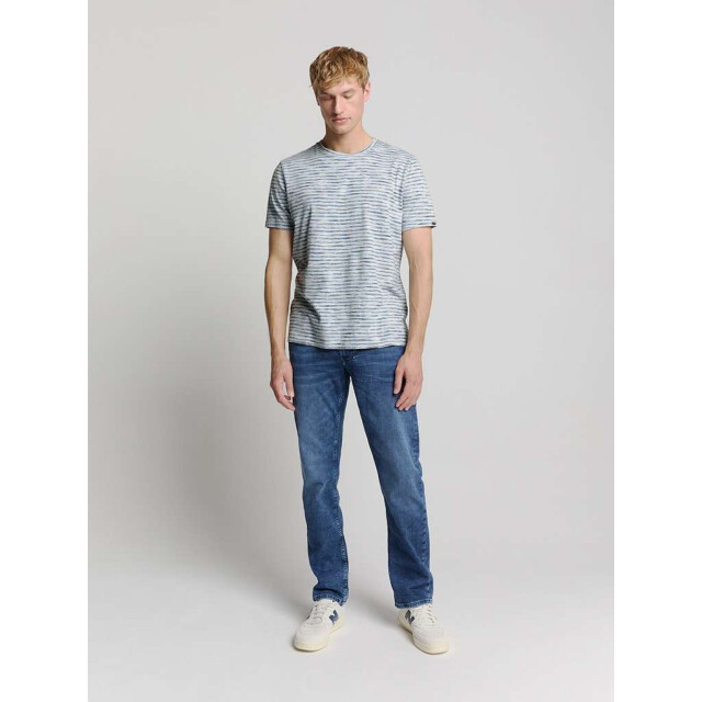 No Excess T-shirt crewneck multi coloured mel sky 28340470-134 large