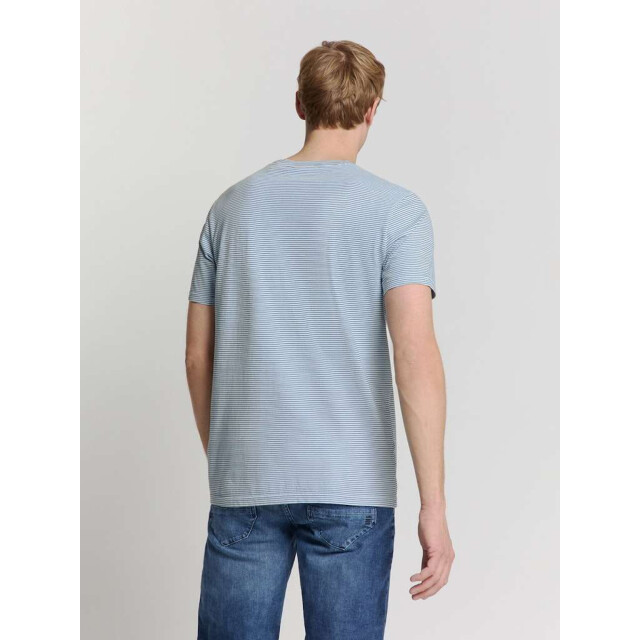 No Excess T-shirt crewneck stripes sky 28340471-134 large