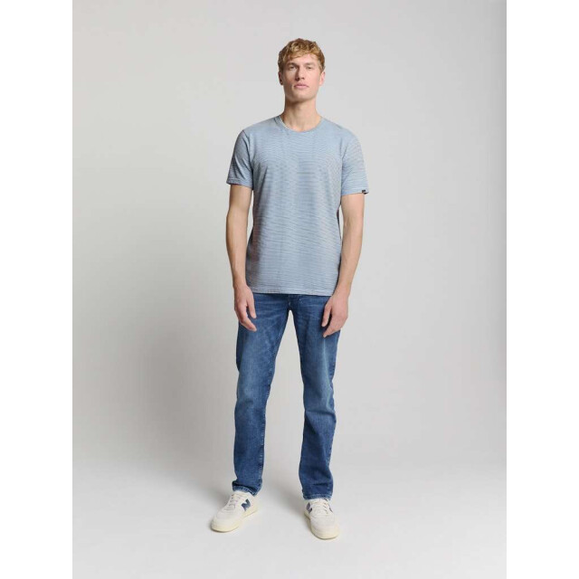 No Excess T-shirt crewneck stripes sky 28340471-134 large