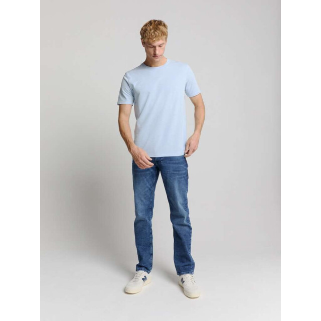 No Excess T-shirt crewneck solid relief knit sky 28350405-134 large