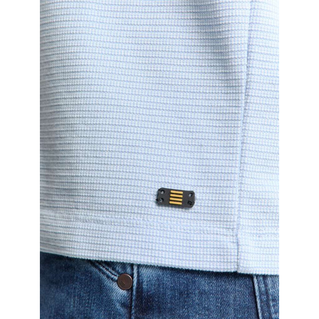 No Excess T-shirt crewneck solid relief knit sky 28350405-134 large