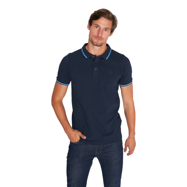 Mario Russo Tipped polo edward MR-EDWARD-NVY-3XL large
