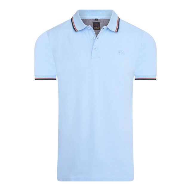 Mario Russo Tipped polo edward MR-EDWARD-SKY-M large