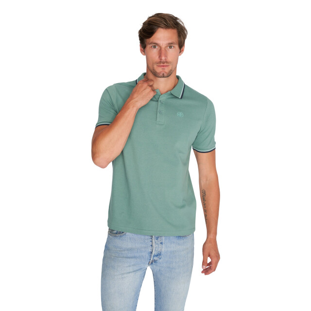 Mario Russo Tipped polo edward MR-EDWARD-GRN-4XL large