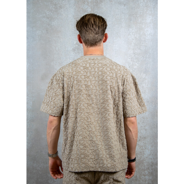 Croyez Homme Monogram towelling t-shirt 100.81.0230 large