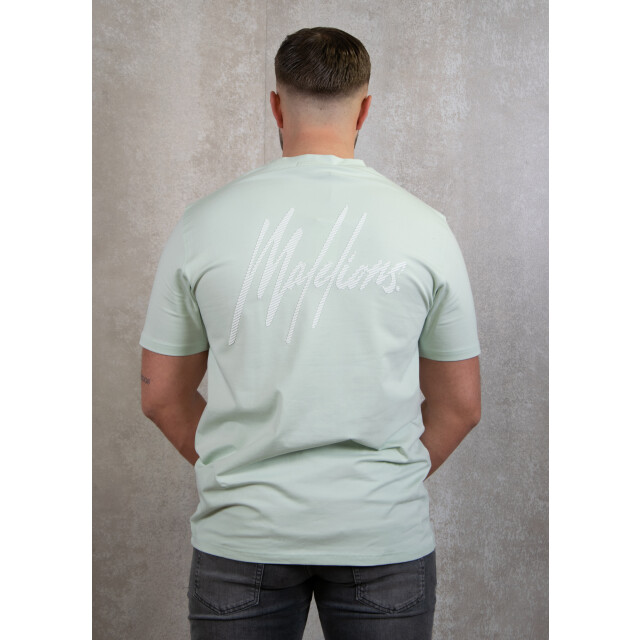 Malelions Striped signature t-shirt 100.41.0096 large