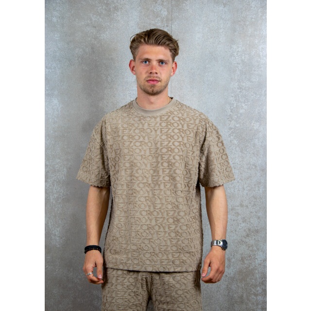 Croyez Homme Monogram towelling t-shirt 100.81.0230 large
