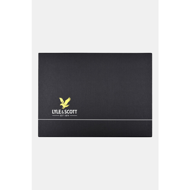 Lyle and Scott Lambswool bliend checked beanie&scarf gift set 195.40.0016 large