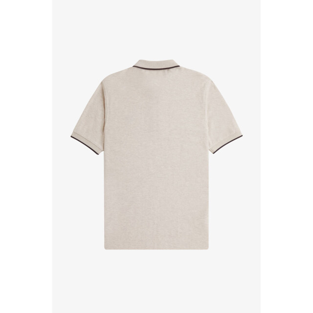 Fred Perry Crepe pique zip neck polo shirt 110.81.0067 large