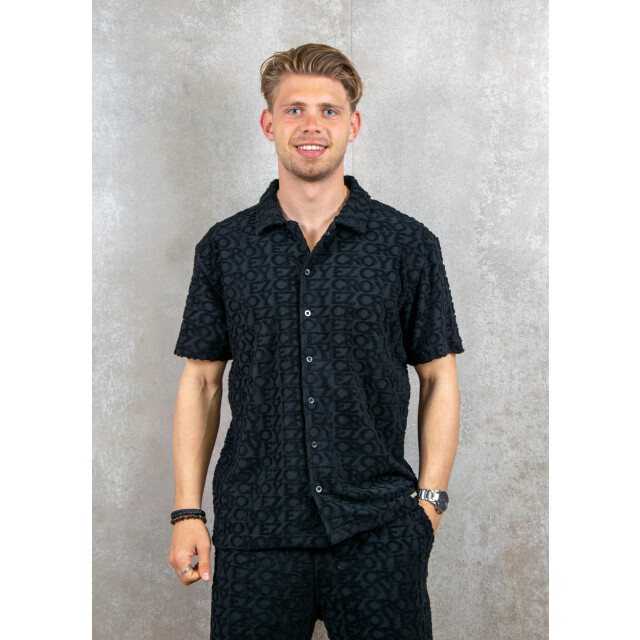 Croyez Homme Monogram towelling shirt 123.10.0051 large