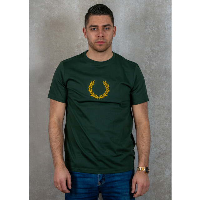 Fred Perry Textured laurel wreath t-shirt 100.40.0690 large